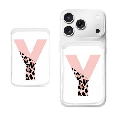 Imagem de Porta-cartão magnético para iPhone, capa fina de couro PU, capa para cartão, capa traseira para cartão, acessório de telefone fofo