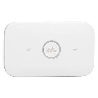 Imagem de Cryfokt Roteador WiFi de Alta Velocidade 4G LTE Mobile Hotspot para Viagens Branco, Roteador de Bolso Sem Fio Portátil Com Suporte para 10 Usuários Com Slot para Cartão SIM para Festa