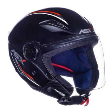 Imagem de Capacete Feminino Masculino Asx Aberto City Air Preto Fosco (58)