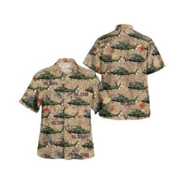 Imagem de Camisa Havaiana Colorida Masculina Casual Praia Aloha Oversized Manga 