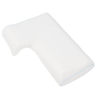 Imagem de Naroote Travesseiro de Dormir Lateral de Espuma de Memória Macia Com Furo de Braço para Amantes de Casal, Branco, 49,38 Onças, Aplicável para Casais (Certo)