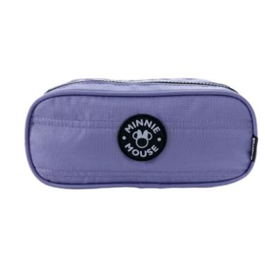 Imagem de Estojo Duplo Juvenil Matelassê Lilás Infantil Meninas Nylon