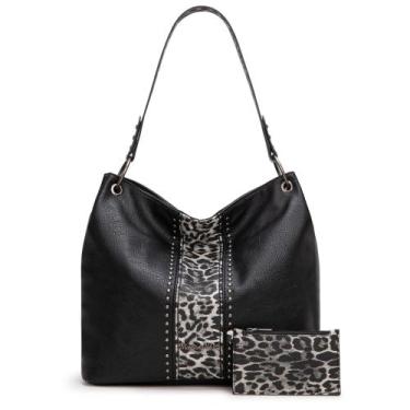 Imagem de Bolsa de ombro Hobo Montana West Cow Print em material vegano