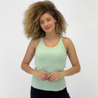 Imagem de Blusa Hering Regata Canelada Básica Feminina-Feminino