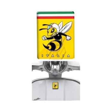 Imagem de Adesivo 3D Com Logotipo Da Vespa E Bandeira Italiana Para Mio Wasp GTS