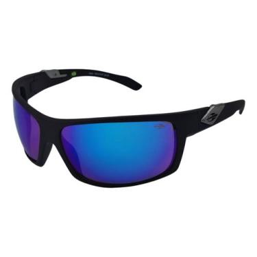 Imagem de Mormaii Joaca 0345a1497 Aro Preto Fosco Lente Azul Espelhado Oculos de
