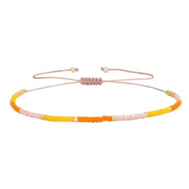 Imagem de KELITCH Pulseiras de amizade com contas de cristal boêmio feitas à mão e joias, One Size, Miyuki Bead, Miyuki Bead