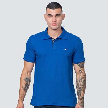 Imagem de Camisa Polo FMF Masculina Básica Piquet no Estilo Bordado França-Masculino