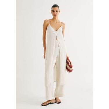 Imagem de Regata Túnica Alças Finas Em Peach Touch-Feminino