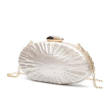 Imagem de SRDRK Bolsa de mão de acrílico para mulheres, bolsa tiracolo para noite, vintage, corrente de mármore, bolsa de ombro, carteira de férias