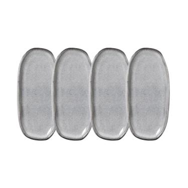 Imagem de Conjunto De Travessas Oval Rasa Mini Org 4 Peç Porto Brasil Preto