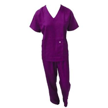Imagem de Conjunto Cirúrgico Gabardini Lilás - Dirlei Bertão Moda Branca, M