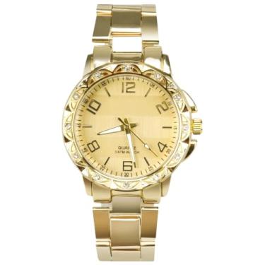 Imagem de Relógio Feminino Aço Inox à Prova d’Água + Caixa Presente + Kit Colar e Brincos Banhados em Ouro 18k