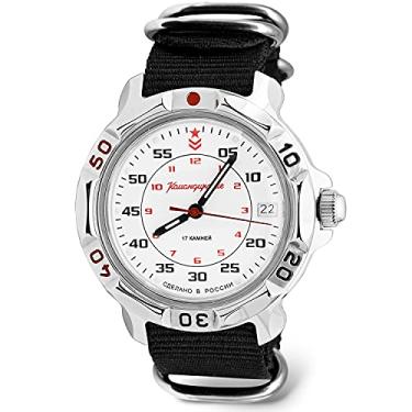 Imagem de VOSTOK | Relógio masculino Komandirskie Commander Russian Army | Série 171 Relógio mecânico estilo militar, 811171 preto