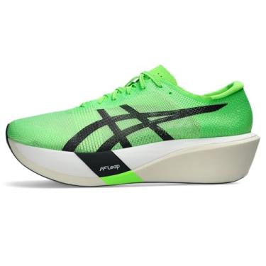 Imagem de ASICS Tênis de corrida unissex METASPEED Edge Tokyo, Lagartixa verde/preto, 11 Women/9.5 Men