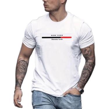 Imagem de Camiseta New york - Diamante Verde, G, BRANCA