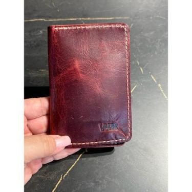 Imagem de Porta Cartão em Couro Legitimo - WR RICO, Vermelho