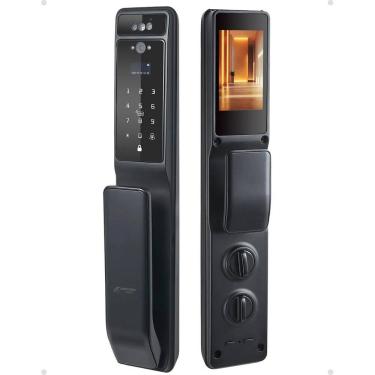 Imagem de Fechadura Digital Jwcom Leitura Facial Push Tuya Wifi H80