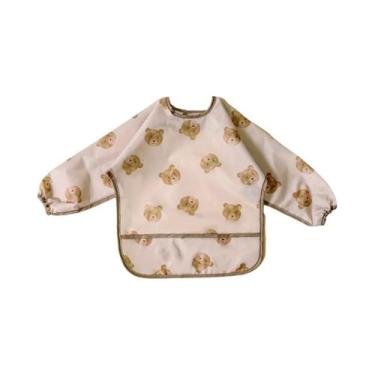 Imagem de Babadores Impermeáveis De Manga Longa Laváveis Para Bebês Elinfant, Fr