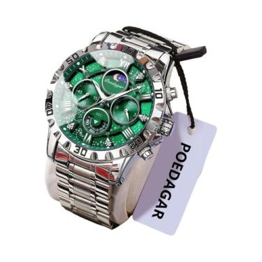 Imagem de Relógio Masculino De Luxo À Prova d'Água Com Luz, Cronógrafo De Quartz