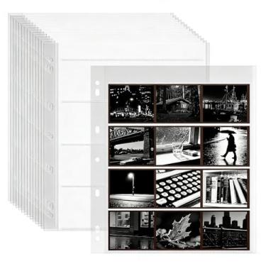 Imagem de 120 capas negativas de filme, 50 peças, fichário de armazenamento para negativos, suporte de filme de arquivo ajuda você a coletar e organizar filmes.