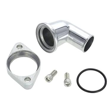 Imagem de Acouto Saída de água de Alumínio Polido Parafusos de Aço Inoxidável de 15 Graus Com Anel de Vedação para Vedação Perfeita, Cabe Em 265 283 305 307 327 350 383 400 396 402 427 454 472