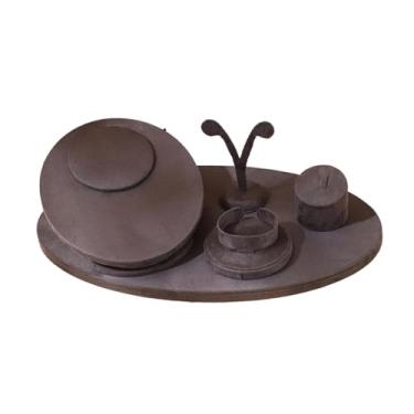 Imagem de Colaxi Expositor de Joias, Porta-Presentes, Decoração, Brincos, Ornamento Elegante e Versátil para Lojas, Uso Pessoal, Feiras e Expositores, Cinza