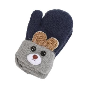 Imagem de Luvas De Inverno Para Bebês, Meninos E Meninas, Com Desenho De Urso Fo