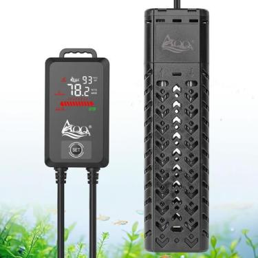 Imagem de Aquecedor de aquário AQQA 1200W para 640-1098L de água doce/salgada