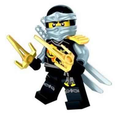 Imagem de BONECO DE PLASTICO ARTICULADO (block heroes Ninja) - Macro