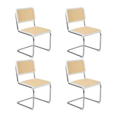 Imagem de Loft7, Kit 4 Cadeiras tela auditório recepção cozinha Cesca