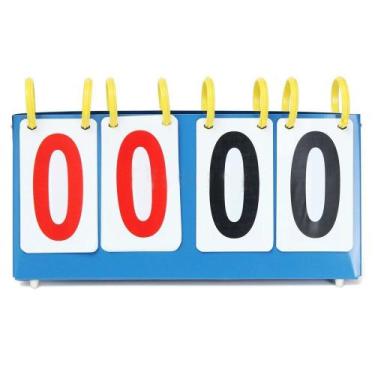 Imagem de Placar Marcador Contador Pontos Mesa Metal Para Jogos Esporte Futebol 