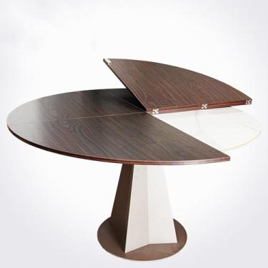 Imagem de Tampo de mesa grande dobrável de madeira, mesas de banquete dobráveis para festas, 47 51 55 59 63 67 177.8 cm de diâmetro mesa dobrável redonda sem pernas (150 cm (59 polegadas))