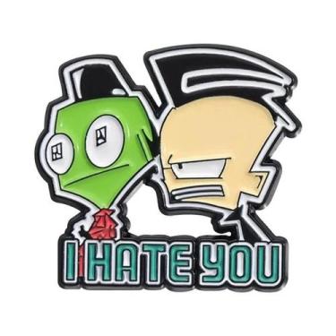 Imagem de Broches De Esmalte E Crachás De Lapela Do Desenho Animado Alien Invade