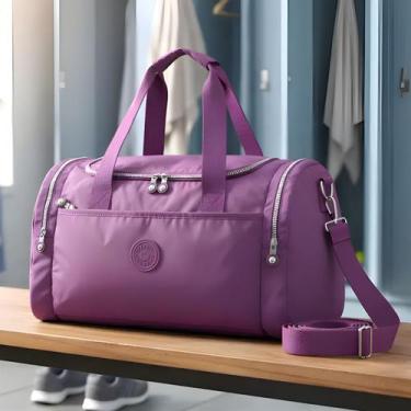 Imagem de Bolsa Feminina Fitness Impermeável Desing Moderno Espaçosa Cor:Café - 