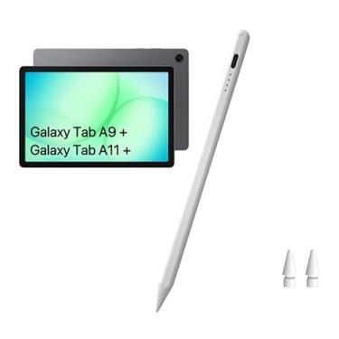 Imagem de Caneta Stylus Tab A11+ para tablet Samsung Galaxy Tab A11/A9/A9+Plus, carregamento rápido, telas sensíveis ao toque e estilistas precisos S Pencil (branca)