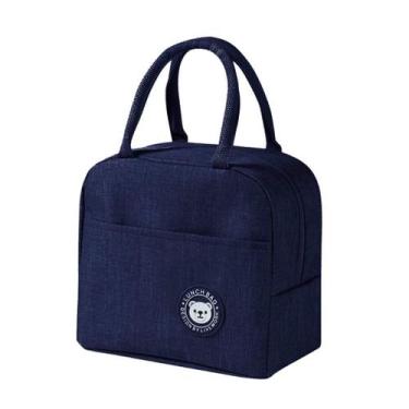 Imagem de Bolsa Térmica Lancheira Necessaire Lanches Bebidas + Porta Talheres Po
