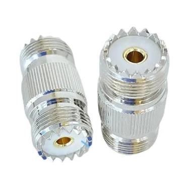 Imagem de Adaptador Coaxial RF De Ângulo Reto UHF Macho Para UHF Fêmea 3 Vias PL