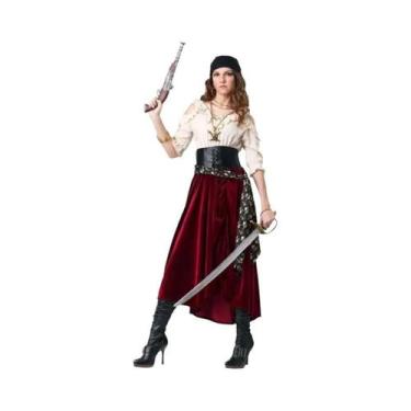 Imagem de Conjunto De Fantasia De Pirata Para Mulheres Adultas, Vestido De Capit