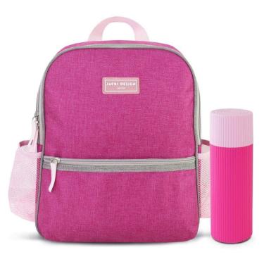 Imagem de Kit Para Passeios: Mochila Infantil E Porta Itens Jacki Design Pink