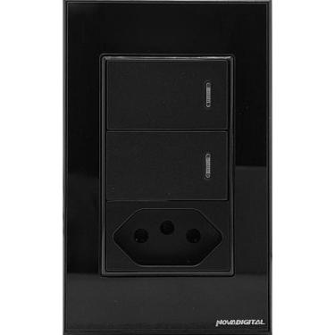 Imagem de Interruptor Tomada Inteligente Zigbee 2 Botões Físicos Novadigital Tuy