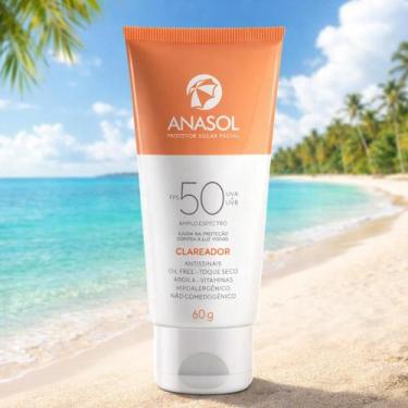 Imagem de Protetor Solar Facial Anasol Clareador FPS 50 Toque Seco - Dahuer