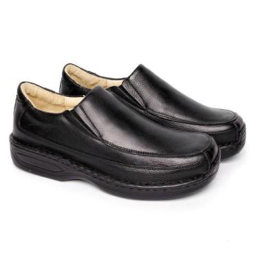 Imagem de Sapato Social Masculino Elástico Couro Conforto Causal Macio - Franca 