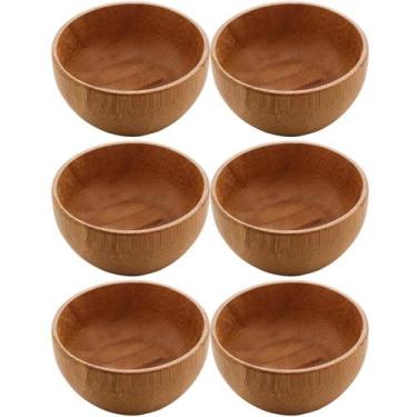 Imagem de 6 Bowl de Bambu Lyor Verona Molheiras 50ml Servir Molhos Caldas Maione