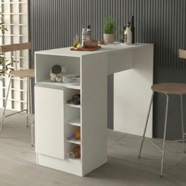 Imagem de Bancada Balcão/Ilha de Cozinha Gourmet 1 Porta e Adega Menu Móveis Bra