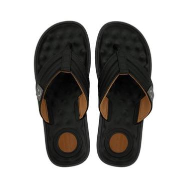 Imagem de Chinelo Masculino Cartago Alabama Confortável, Preto, Castor, Grafite,