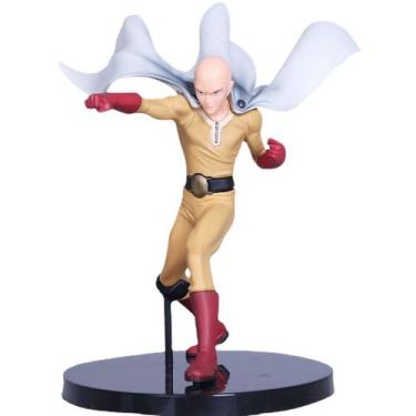 Imagem de Coleção de brinquedos de figuras de anime One Punch Man Saitama 14cm -
