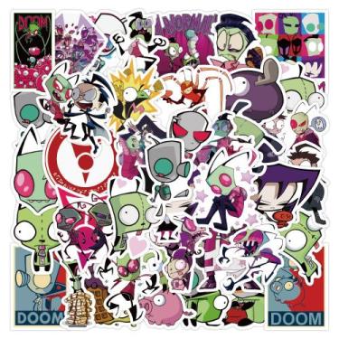 Imagem de Adesivos de vinil impermeável Aliens Invaders, anime, 50 unidades - yi