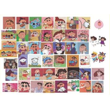 Imagem de Adesivos 100 unidades/lote de lápis de cor Shins Chans Waterproof Viny