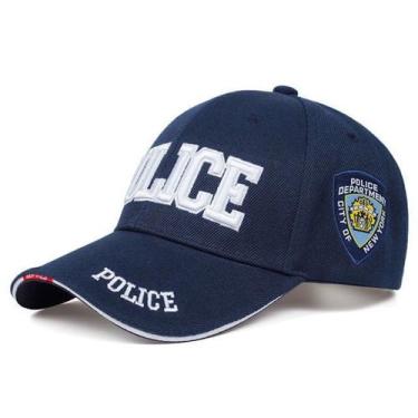 Imagem de Boné de beisebol Polices Anime Snapback Hat algodão preto - Yiweisai
